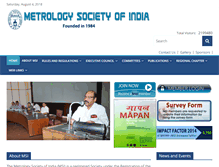 Tablet Screenshot of metrologyindia.org